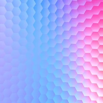 Tranquil hexagonal blue purple background. Abstract pattern for design. Stock Illustration