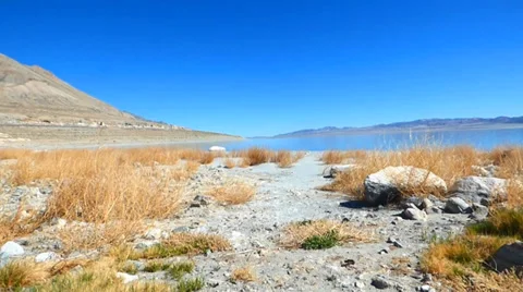 Tranquil High Desert Lake Video stock 37626618