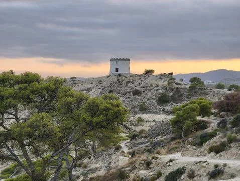Tranquil landscape capturing natural limestone formations Stockfoto's