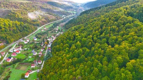 Tranquil Life in the Valley Stock Footage 296668932