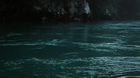 Tranquil misty river in the forest, a serene natural setting. Montenegro, Europe Stock Footage 279824153