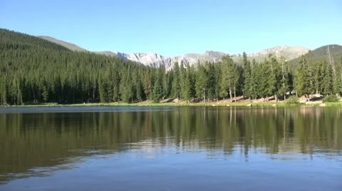 Tranquil Mountain Lake Vídeos de archivo 20521104