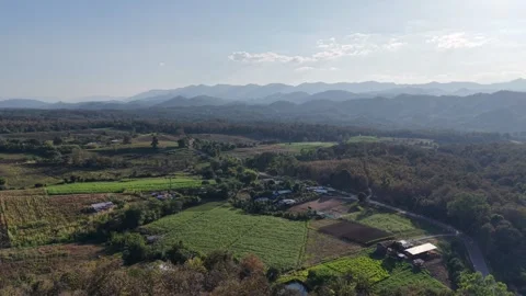 Tranquil Mountain Landscape Under Clear Sky Video stock 325686395
