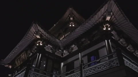 Tranquil Night View of Daming Lake in China Stock Footage 311503091