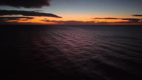 Tranquil Ocean Sunset with Vibrant Reflections Video stock 295078891
