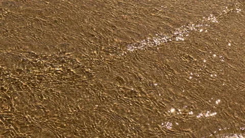 Tranquil ocean waves softly ripple on the smooth water surface. Stock Footage 287365217