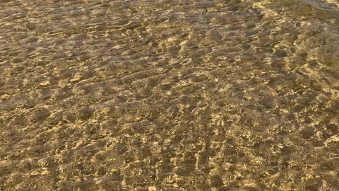 Tranquil ocean waves softly ripple on the smooth water surface. Stock Footage 287386347