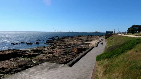 Tranquil Paths Beaches and Sidewalk Stock Footage 277222775