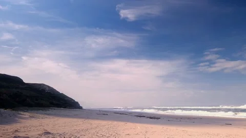 Tranquil scene of empty beach Stock Footage 231131229
