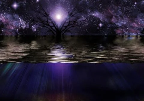 Tranquil Scene Stock Illustration