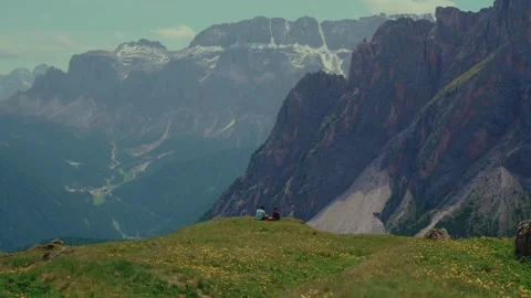 Tranquil Scene, Mountain Landscape, Valley View, Italy Stock Footage 329283735