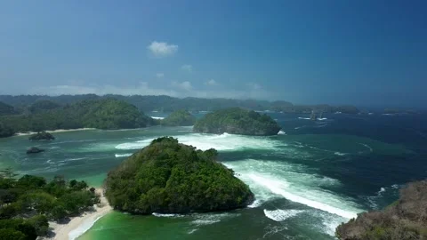 Tranquil Seascape at Teluk Asmara Beach Malang August 3 2026 Stock Footage 342065819