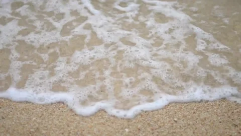 Tranquil Shoreline: Ocean Wave Stock Footage 339273217