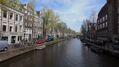 A tranquil spring afternoon in Amsterdam Video stock 333358242