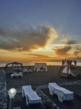 Tranquil Sunset Bliss Stock Photos