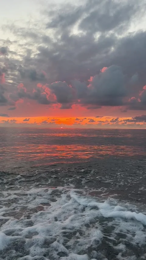 Tranquil Sunset Over the Sea Stock Footage 312122063