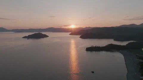 Tranquil Sunset Over Serene Waters Stock Footage 282925197