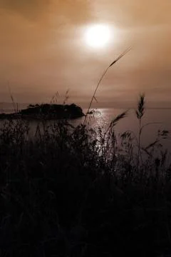 Tranquil  sunset Stock Photos