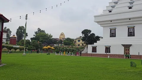 Tranquil Temples: Discovering Buddha Presence in Uttarakhand Stock Footage 317070714