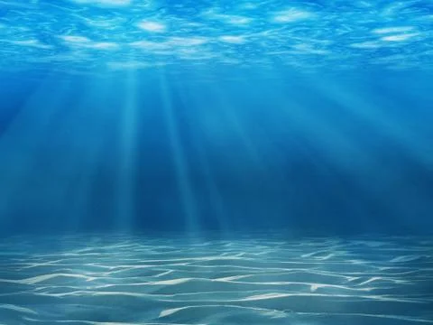 Tranquil underwater scene with copy space Foto stock