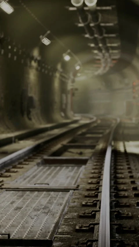 Tranquil urban rail scene basking in subtle diffuse illumination Stock Footage 327616590
