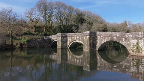 Tranquil View Of Brandomil Bridge Vídeos de archivo 332716887