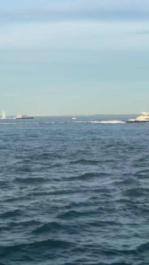 Tranquil view of the open ocean, highlighting the serene and unbounded natu.. Stock Footage 274388730