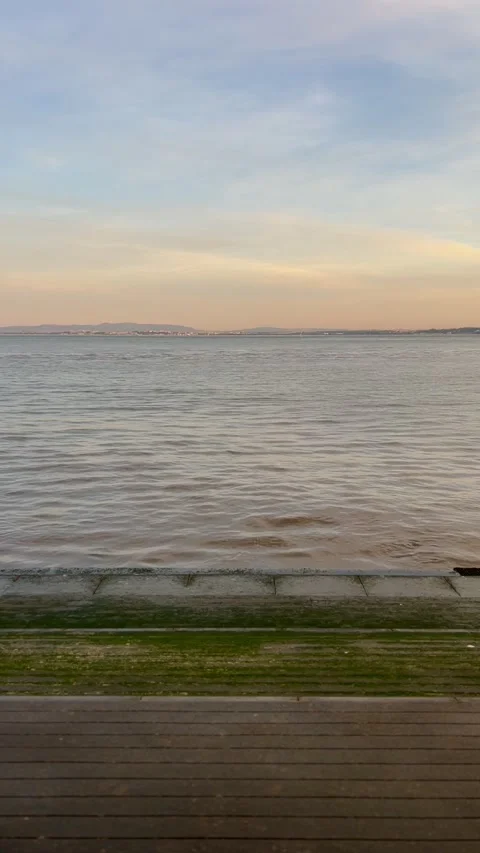 Tranquil view of the open ocean, highlighting the serene and unbounded natu.. Stock Footage 274388731