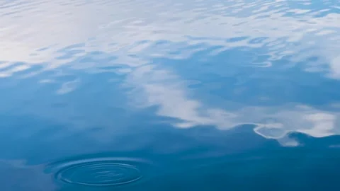 Tranquil water waves in slow motion Stock-Footage 273373604