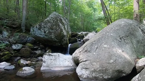 Tranquil Waterfall - Hazel River Shenandoah Virginia Vidéo 119200736