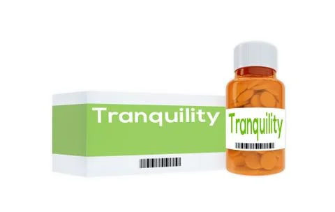 Tranquility abstract concept Stock Illustration