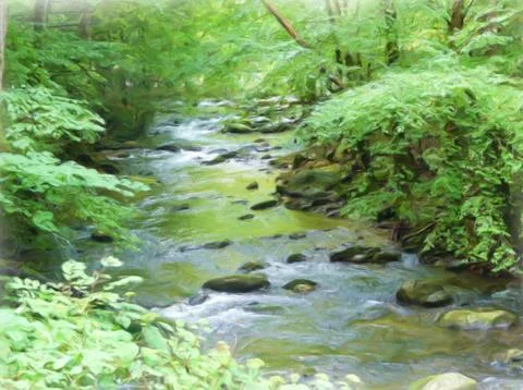 Tranquility Stock Illustration