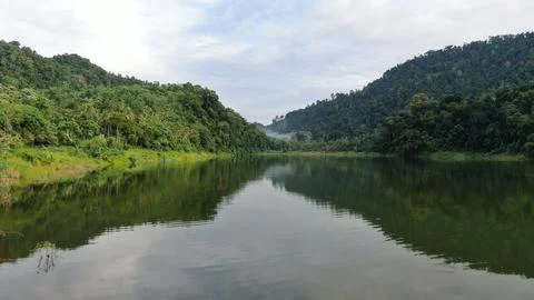 THE TRANQUILITY OF THE LAKE WATER Stock Photos