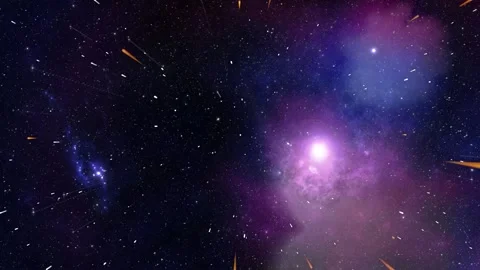 Tranquilizing Calm Outer Space Flight Journey Through the Stars Stock Footage 164042497