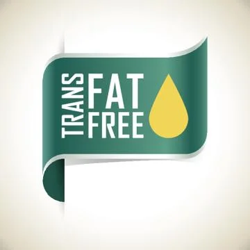 Trans Fat Free Label Stock-Illustration