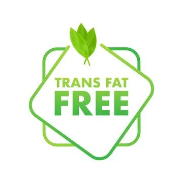 Trans fat free for web design. Editable vector. Editable stroke. Vector graphic Illustrazione stock