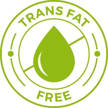 Trans fat free for web design. Editable vector. Editable stroke. Vector graphic Stockillustratie