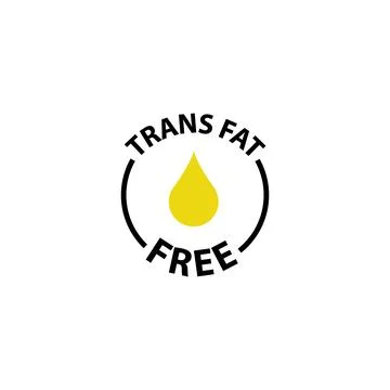 Trans fat free for web design. Editable vector. Editable stroke. Vector graphic Stock Illustration