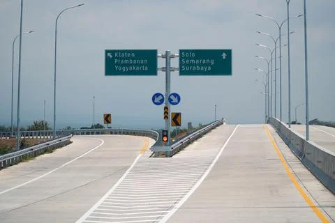 Trans Java toll road at noon Foto stock