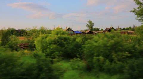 Trans Siberian train journey Stock Footage 32423699