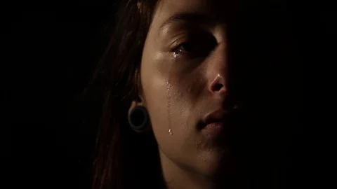 Trans teen cries Stock Footage 79707888