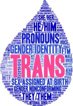 Trans Word Cloud Stock Illustration