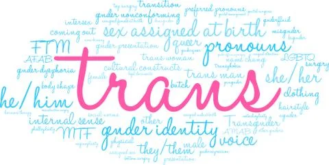 Trans Word Cloud Stock-Illustration