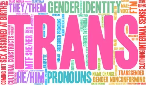 Trans Word Cloud Stock-Illustration