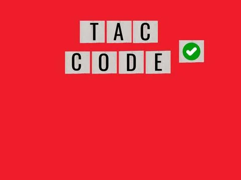 The Transaction Authorisation Code (TAC)  Stock Photos