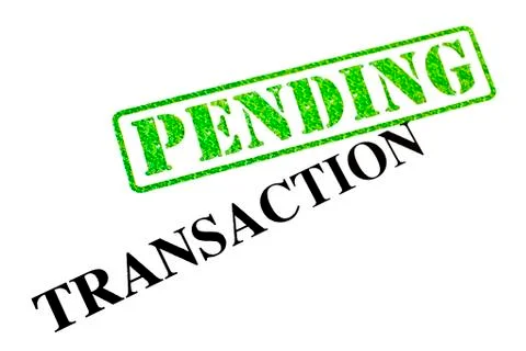 Transaction Pending Foto stock