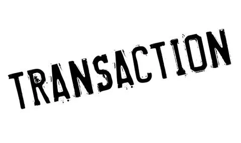 Transaction rubber stamp Stock Illustration