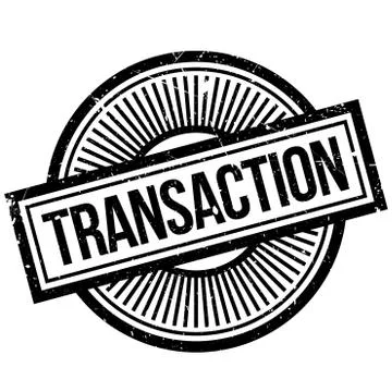 Transaction rubber stamp Stock Illustration