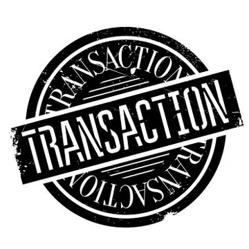 Transaction rubber stamp Stock Illustration