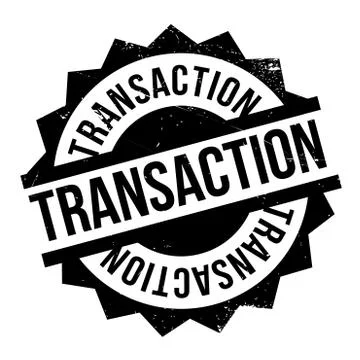Transaction rubber stamp Illustrazione stock